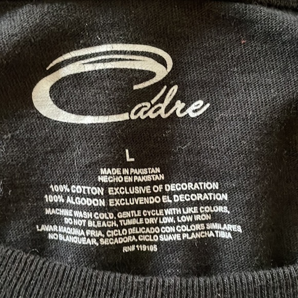 Men’s gently used black University of Missouri t-shirt size L - Picture 3 of 4